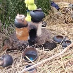 Pots used by locals on Lake Titicaca