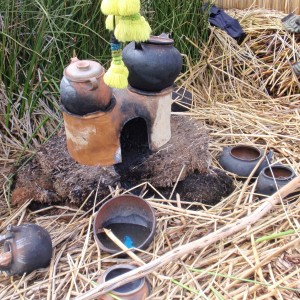 Pots used by locals on Lake Titicaca